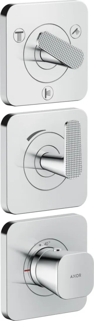 Hansgrohe Thermostat Modul 380/120 Unterputz FS Axor Citterio C 3 Verbr.Cubic chrom, 49711000 49711000