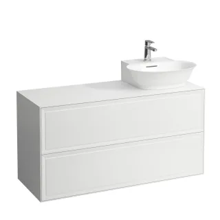 LAUFEN Waschtischunterschrank The New Classic 457x1177x600 Aus, re 2Schubl H816852 weiss matt H4060880851701
