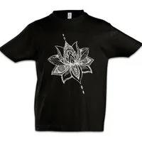 Urban Backwoods Print-Shirt Tattoo Flower Kinder T-Shirt Blume Pflanze Plant Art Tattooist (1-tlg) Tättowierer Studio Artist Floristin