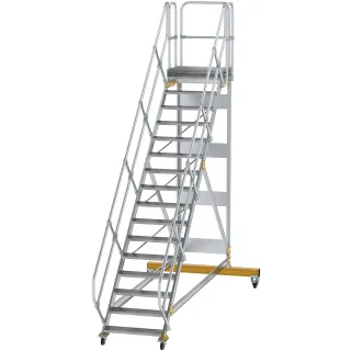 Munk Plattformtreppe 45° fahrbar Stufenbreite 800 mm - 600796