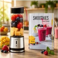 *Alpina* Akku-Smoothie-Maker Sommer Smoothie Maker to go 2go Akku Unterwegs, 125 W