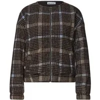 STREET ONE Cordjacke LTD QR printed cord structure