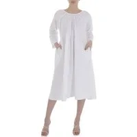 Ital-Design Sommerkleid Damen Boho/Hippie Sommerkleid in Weiß