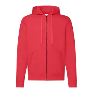 Fruit of the Loom - "Classic" Hoodie mit durchgehendem Reißverschluss für Herren/Damen Unisex (Rot)