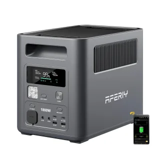 [EU Direct] Aferiy P180 Nomad1800 1800W 1024Wh Power Station Support APP LiFePO4 Battery Solar Generator + 100W/200W/400