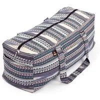 bodhi Yogatasche Yoga Kit Bag, ETHNO Collection, schwarz-weiß-blau gemustert