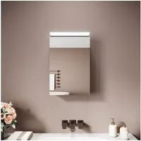 SONNI Spiegelschrank Spiegelschrank Badezimmerschrank 36×52cm Bestseller mit 8K Hochglanz-Frontbeleuchtung