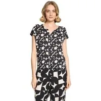Betty&Co Kurzarmshirt Damen mit Gummizug (1-tlg)