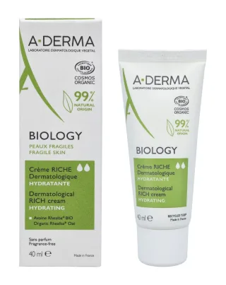 A-Derma Biology Dermatological Rich Cream.