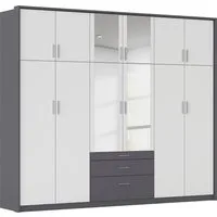 rauch Kleiderschrank Schrank Drehtürenschrank Garderobe Ankleide Schlafzimmer HILDESHEIM (Breiten: 185/275 cm, Höhe 231 cm) oberste Schublade mit praktischer Facheinteilung MADE IN GERMANY