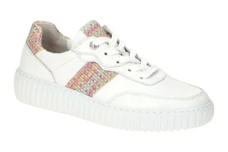 Gabor 66.425.59 DAVOS - Comfort Sneaker wei?/spring Extra Weit