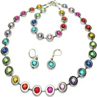 traumschmuck Schmuckset 486a 3er Schmuckset Hämatit Ring Silber glänzende 3D Zauber Perle (incl. Schmuckbox)