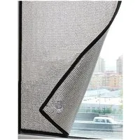 Bwecuy Sonnenschutz-Fensterfolie Sichtschutz für Fenster – Reflektierende Aluminiumfolie mit Saugnapf, UV- & Wärmeschutz für Zuhause, Büro & Garage