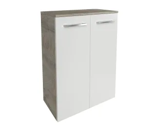 Fackelmann B.style Doppel-Midischrank 602x825x320 NaOa/weiß 2T, 84428 84428