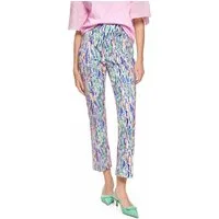 Marc Cain Jerseyhose Spring Fling Premium Damenmode Model: FORLI, aus Scubajersey, farbenfrohe Confetti Print