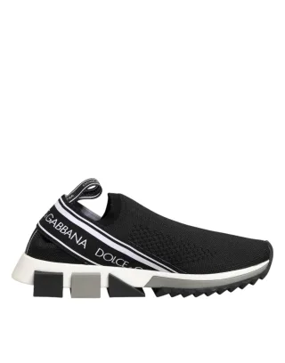 Dolce & Gabbana Schwarze Slip-On Sorrento Low-Top Sneakers