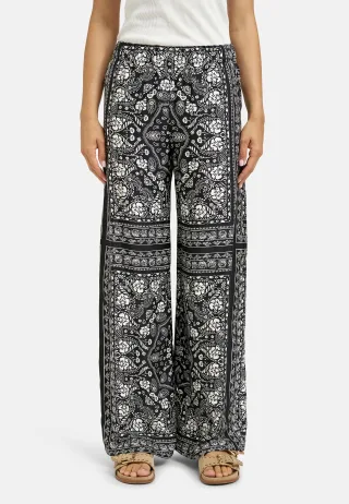 Smith&Soul - Printed Viscose Pants marine print - Gr. - XXL