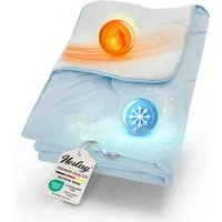 Herlag 4-Jahreszeitenbett 2-in-1 Bettdecke Sommer- & Winterseite Kühlend & Wärmend, Ganzjahresdecke