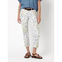 TONI Straight-Jeans Ella 7/8 mit Blütenprint