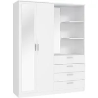 FORTE Kompaktgarderobe B/H/T 159,3/203,4/52,7 cm, Stauraumwunder
