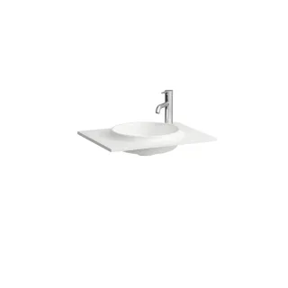 LAUFEN Möbel-Waschtisch Slim 577x445 Marbond weiß, H8140730001141 H8140730001141