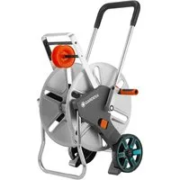 GARDENA Schlauchwagen CleverRoll L Easy Metall 18550-20, mit faltbarem Metallgriff und Schlauchführung