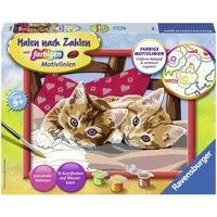 Ravensburger Malen nach Zahlen Zwei Schmusekätzchen, Made in Europe