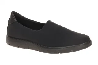 Ecco 239343 Bella 2 Black Textil Loafer - Bequeme Slipper Halbschuhe