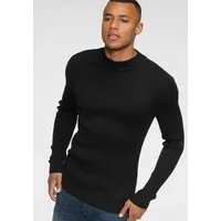 Bruno Banani Stehkragenpullover in Rippstrickoptik