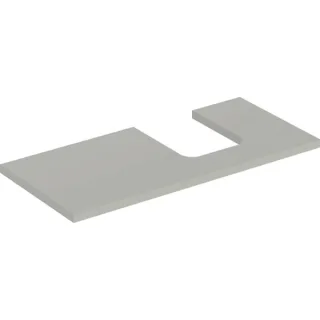 Geberit ONE Waschtisch-Platte, Ausschnitt rechts, für Aufsatzwaschtisch Schalenform 505314007