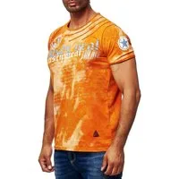 R-NEAL T-Shirt Batik T-Shirt Stretch Herren Kurzarm Shirt Verwaschen S M L XL XXL 3XL