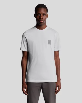 Lyle & Scott Sports T-Shirt mit farblich abgestimmtem Logo – Weiß