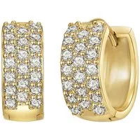 Lulu & Jane Paar Ohrstecker gelbgold, mit Zirkonia