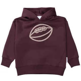 BASEFIELD - Kn.-Hoodie,oversized deep burgundy - Gr. - 122