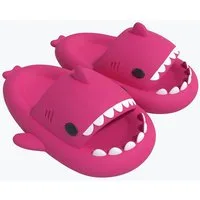 Corimori Bequeme Hai Badeschuhe im Haifisch-Design Badeschuh (Packung, Geschenk) lustige, rutschfeste, schnell trocknende Badeschlappen EU Größe 34-35