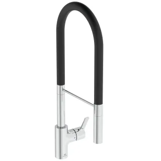 Ideal Standard Küchenarmatur Gusto Ausladung 225mm Semi-Pro 2F-Brause H:604mm Chrom, BD421AA BD421AA