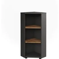Vicco Midischrank Irma, Anthrazit/Goldkraft Eiche, 33 x 81 cm 3 Ablagefächer (1-St)
