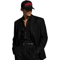 Dsquared2 Baseball Cap Halloween Horror Academy Limited Cap Mütze Basebalkappe Frontprint im tropfenden Blood-Design