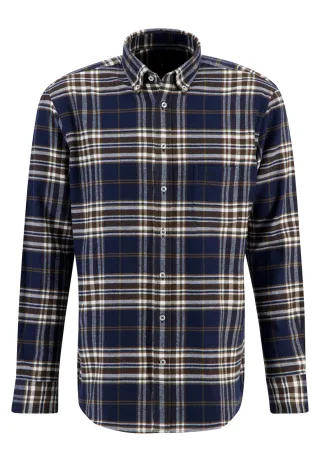 FYNCH-HATTON - Big Check, B.D., 1/1 navy-offwhite - Gr. - L