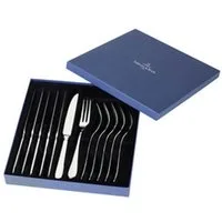 Villeroy & Boch Besteck-Set Oscar Steakbesteck Set 12-tlg., Edelstahl 18/10