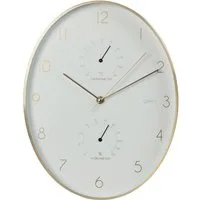 Home & styling collection Wanduhr Wanduhr ALU mit Thermometer und Hygrometer