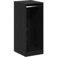 vidaXL Kleiderständer Kleiderschrank Schwarz Eichen-Optik 41 x 48 x 102 cm, (1 St)