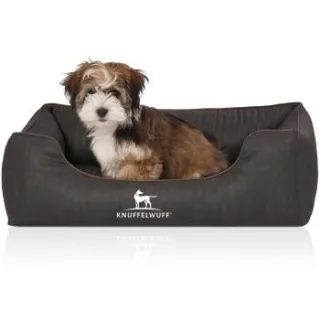 Knuffelwuff Orthopädisches Hundebett Tampa aus laser-gestepptem Kunstleder