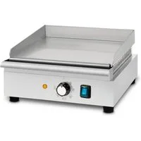 vertes Tischgrill Grillplatte Bratplatte Plancha Grill Elektrisch 1400W, 1400 W, Edelstahl Grillfläche Glatt 32x26cm