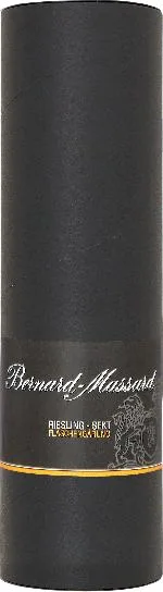 Bernard Massard. Riesling trocken Edition Noir in Geschenkroehre