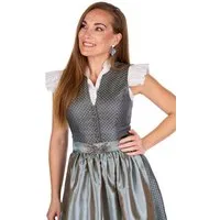 MarJo Dirndl Midi Dirndl 2tlg. - EVI - grau/gischt