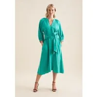 seidensticker Sommerkleid Schwarze Rose 3/4 Rundhals Uni