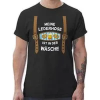 Shirtracer T-Shirt Meine Lederhose ist in der Wäsche Mode für Oktoberfest Herren