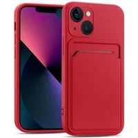 CoolGadget Handyhülle Card Case Handy Tasche für Apple iPhone 15 6,1 Zoll, Silikon Schutzhülle mit Kartenfach für iPhone 15 Hülle