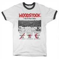 Woodstock T-Shirt 3 Day Ticket Ringer Tee
